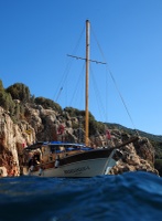 Kas mission, 2010 - the boat used for snorkeling exploration