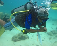 Gisèle Bakary during Fish Watch census